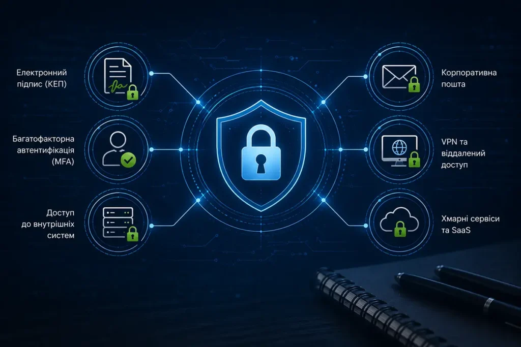 Токени FIDO токени та токени електронного підпису для корпоративного доступу та бізнес-систем