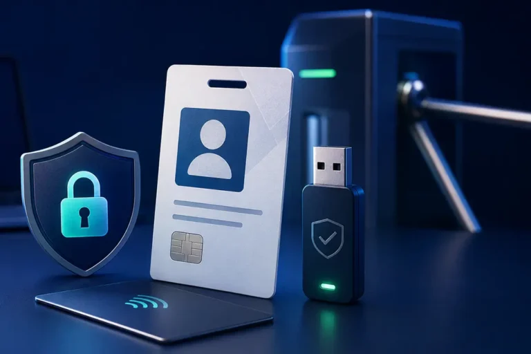 Електронне службове посвідчення зі смарт-чипом, USB-токеном і засобами захищеної автентифікації
